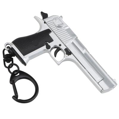 China Moving Slide & Desert Eagle Keychain Movable Magazine Slide and Magazine Tactical Keychain Gun Shape Portable Mini Deagle Gun Keyring Decorations Gift for sale