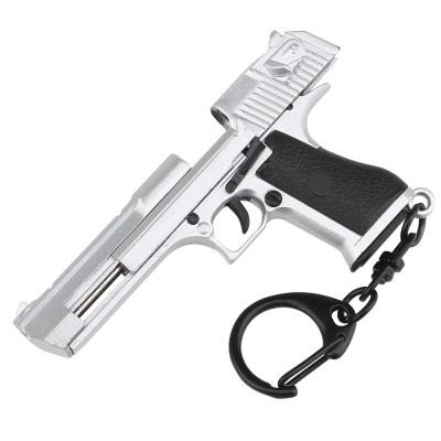 China Moving Slide & Portable Gift Mini Deagle Gun Keyring Decorations Eagle Tactical Keychain Pistol Shape Magazine Desert with Movable Slide and Magazine for sale