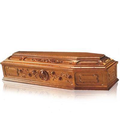 China JS-IT016 New Design European Style Wooden Casket Manufacturer for sale