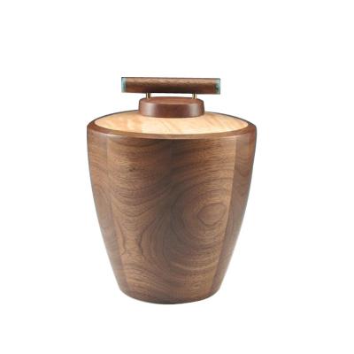 China JS-URN544 American Quality Handmade Chinese Wooden Urn for sale