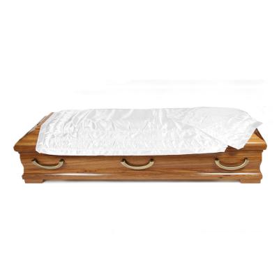 China JS-L034 European Style White Casket Lining Full Casket Cover for sale