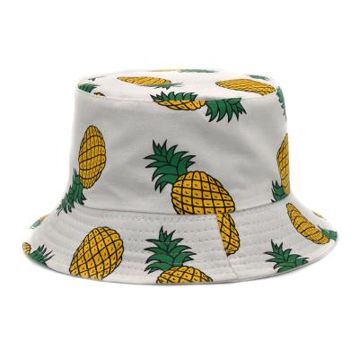 China Women's cow-proof Sun pattern printing double-sided hat summer fisherman hat men's pond sun outdoor hat for sale