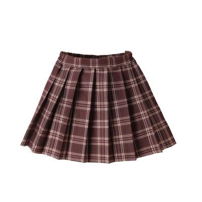 China New super fire dance bust skirt CIA plaid pleated college spring and summer children's skirt in big children's culottes for sale