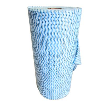 China Eco Friendly Rolls Spunlace Kichen Tools Cleaning Cloth Roll Microfiber Wet Nonwoven Cleaning Cloth in Roll Dish Towel for sale