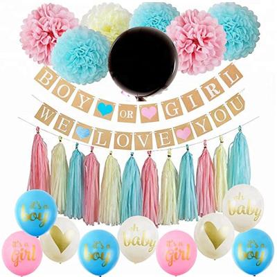 China Party Decoration Boy Or Girl Banner Baby Shower Party Decorations Gender Reveal Decorations For Party Supplies for sale