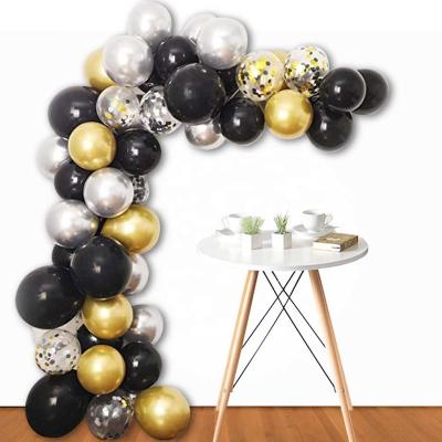 China Metallic Aluminum Garland Set Balloon Arch Chrome Latex Kit Baby Shower Decoraive 2021 Wedding Party Wholesale Birthday for sale