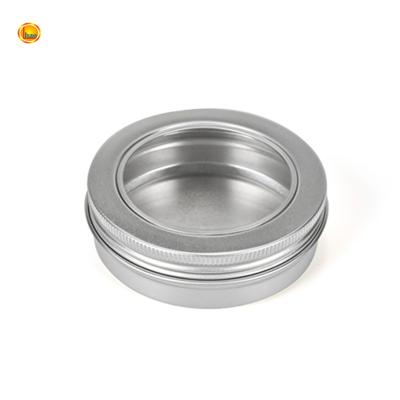 China Fast stock mini container factory delivery wholesale empty round metal tin cans 5-250ml box for green tea for sale