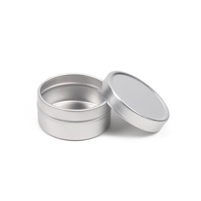 China 10ml Cosmetic Silver Aluminum Cans Tin Can Jar Screw Top Metal Lid Containers For Lip Balm, Crafts, Sample Jar for sale