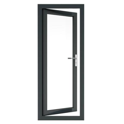 China Windproof Aluminum Casement Door NFRC AS2047 Double Glazed Glass Door for sale