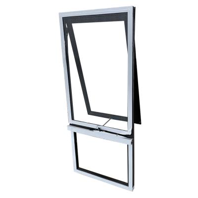 China China Factory Price Energy Saving Standard Aluminum Awning Double Glazed Window With Chain Winder for sale