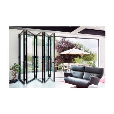 China Folding Factory Produce Nice Quality AS2047 AS1288 Australian Standard Aluminum Bi-Fold Door for sale