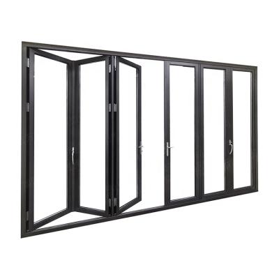 China Folding Screen Factory Price Aluminum Glass Folding Bifold Window for sale