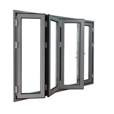 China Bi-Ply Folding Windows With Double Glazing AS2047 Approved, AS 2088 With Good Price for sale