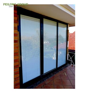 China Double folding glass blind window screen insert handle key cill casement window for sale