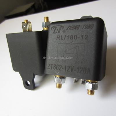 China Silver Alloy Heavy Duty Relay 12v 100A 120A 200A Car SPST Automotive Relay 4pin RL180 for sale