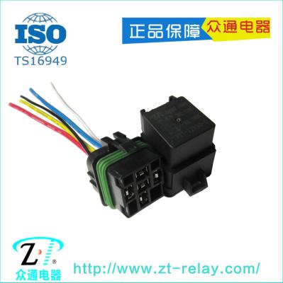 China Waterproof Car Parts 12v Auto Relay 40A 4pin Integrated Auto Relay Socket for sale