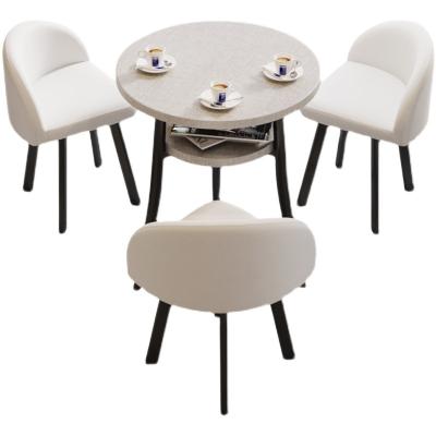 China CT01 Factory Contemporary Popular Home Furniture Tops Dining Table 4 Chairs Dining Round Table Dining Table Set With Chairs for sale