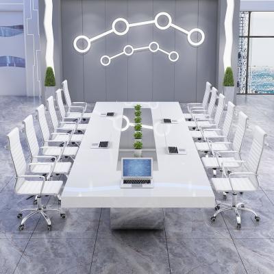 China Dirt-resistant and easy to handle luxury modern office room factory direct sale conference commercial meeting table for sale