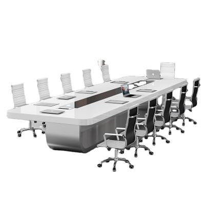 China Dirt-resistant and easy to handle modern commercial office furniture conference meeting table MDF desk for sale