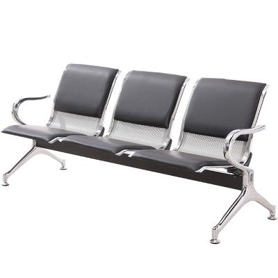 China Airport YZCG-60 Contemporary Hospital Clinic Office Reception Waiting Room Area Beam Strip 3 4 5 Seater Bench Strip Waiting Chair for sale