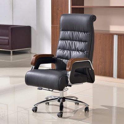 China PU Swivel Executive Office Leather Chair Ergonomically Stretch Comfortable Massage Function For Office Furniture for sale