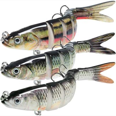 China New Arrival ABS Plastic FANDING 5.4 Inch Big Bass Killer Fishing Bait With Split Line Link Jackcall Ko Swimbait Swivel Hook for sale