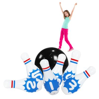 China Soft Toy FANDING Sport Toys Set Giant Inflatable Rolling Pins Ball Toys Game Kids Indoor Rolling Bowling Set For Boys And Girls for sale