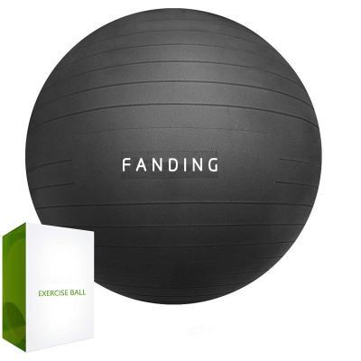 China FANDING Durable Eco-Friendly Balance Yoga Ball With Custom Logo Exercise Ball Anti-shatter Fitness Stability Ball for sale