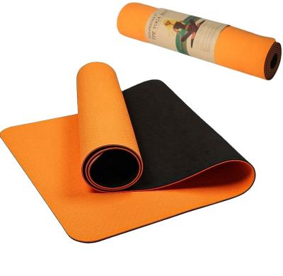 China FANDING Professional Non Slip Design Exercise Gym Fitness 6mm Custom Tape Eco-Friendly Yoga Mat Non Slip for sale