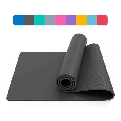 China 2021 Comfortable FANDING Feeling Version Customized Eco-Friendly Thick NBR Pilates Yoga Mat With Logo for sale