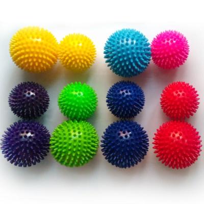 China Durable FANDING Mini Yoga Ball/Inflatable/Hard PVC Colored Message Ball For Body Pain Relief Muscle Relaxation for sale