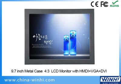 China Mini monitor de la pulgada 12V LED TV de VGA DVI HDMI 9 del monitor LCD de Matel en venta