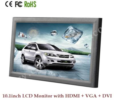 China 10 Inch 12v HDMI Monitor, Auto Play TFT HD LCD Monitor with HDMI  /  VGA  /  DVI for sale