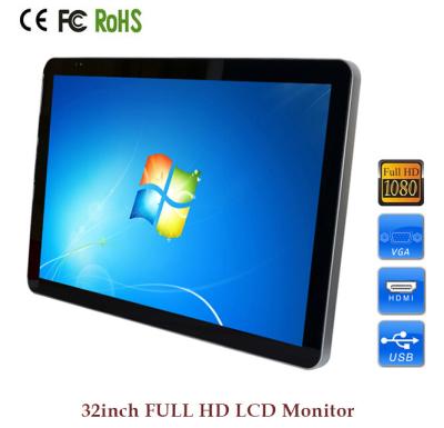 China 32 Inch Vertical Monitor Mount Advertising Video USB TFT Monitor for pc for sale