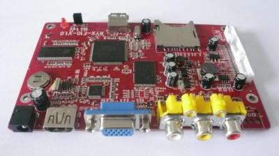 China Custom Media Player Accessories , 12V / 1.0A HD LCD Advertising Media Player Board for sale