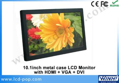 China RoHS 10Inch HDMI VGA DVI Computer HD LCD Monitor 1024 x 600 for sale