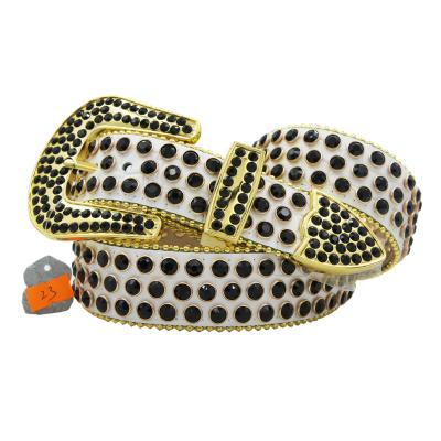 China Western Cowboy Bling Bling Studded Men Metal Rhinestone Belt Bling Cowgirl Cowboy Clothes Belt For Dress Women for sale