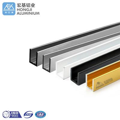 China door & V Shaped Slot Channel Window Aluminum Extrusion U Profile Size for sale