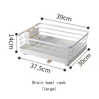 China Viable Factory Wholesale Cheap Single Layer Kitchen Dish Wash And Drain Rack With Sink for sale