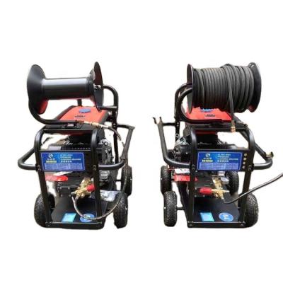 China Hotels 250Bar 33Lpm Gasoline Engine High Pressure Pipeline Cleaning Machine for sale