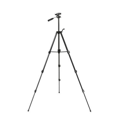 China 2022 New Arrival PORTABLE Foldable Aluminum Flexible Tripod 1500mm Video Camera Mobile Phone Stand High Tripods With Carry Bag for sale