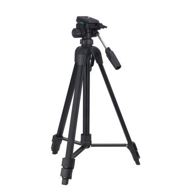 China Professional PORTABLE 3 Section Camera Tripod Outdoor Aluminum Telescopic Lightweight Portable Tripod for Dslr Camera, Phone for sale