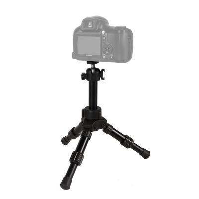 China PORTABLE Video Camera Tripod Two Sections Professional Video Tabletop Mini DSLR Tabletop Tripod With Ball Head for sale