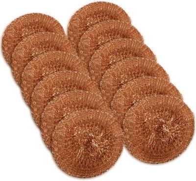 China Scourer Dish Sustainable Kitchen Cleaning Ball Copper Plating Stainless Steel Washing Cleaning Ball for sale