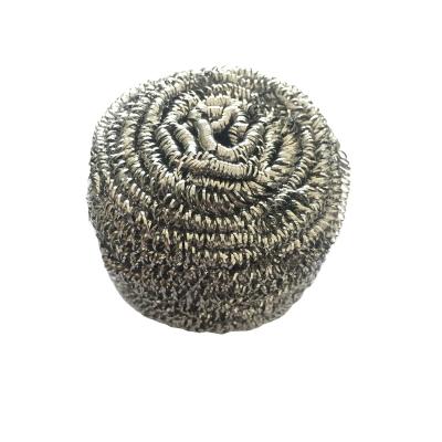 China Sustainable High Quality 30g Kitchen Spiral Scrubber Stainless Steel Scrubber Household Cleaning Products for sale