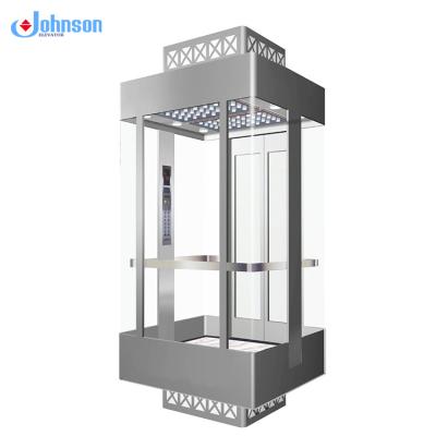 China Excellent Quality Transparent Hotel Decoration Elevator Glass Elevator Cabin for sale