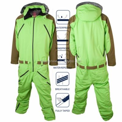 China 2016 Anti-UV One Piece Adult Ski Suit Anti-UV Waterproof Hooded for sale