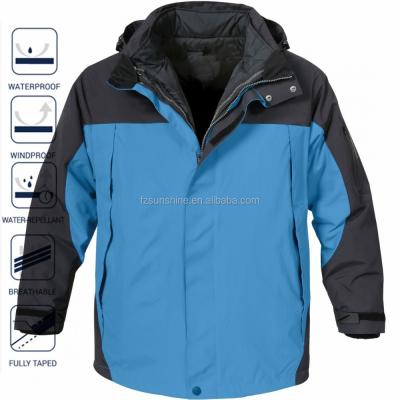 China 3 Breathable Breathable Raincoats in 1 Colorful German Ski Jackets in Winter for sale