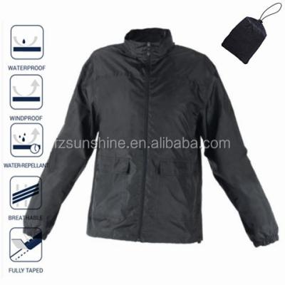 China Lightweight Breathable Anorak MEN Waterproof Jacket With Hood And Bag for sale