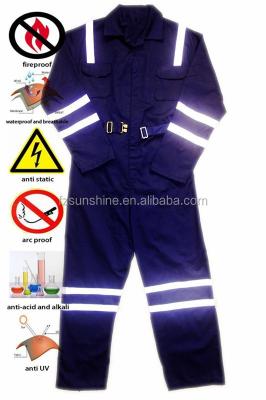 China European Factory Flame Retardant One Piece Workwear Acid Resistant Acid Resistant for sale